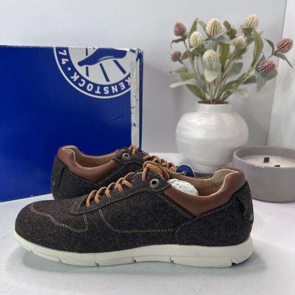 Birkenstock Cincinnati Felt Wool Lace up Shoes Espresso Women 7/Men 5/EU 38 NWB - Picture 6 of 10